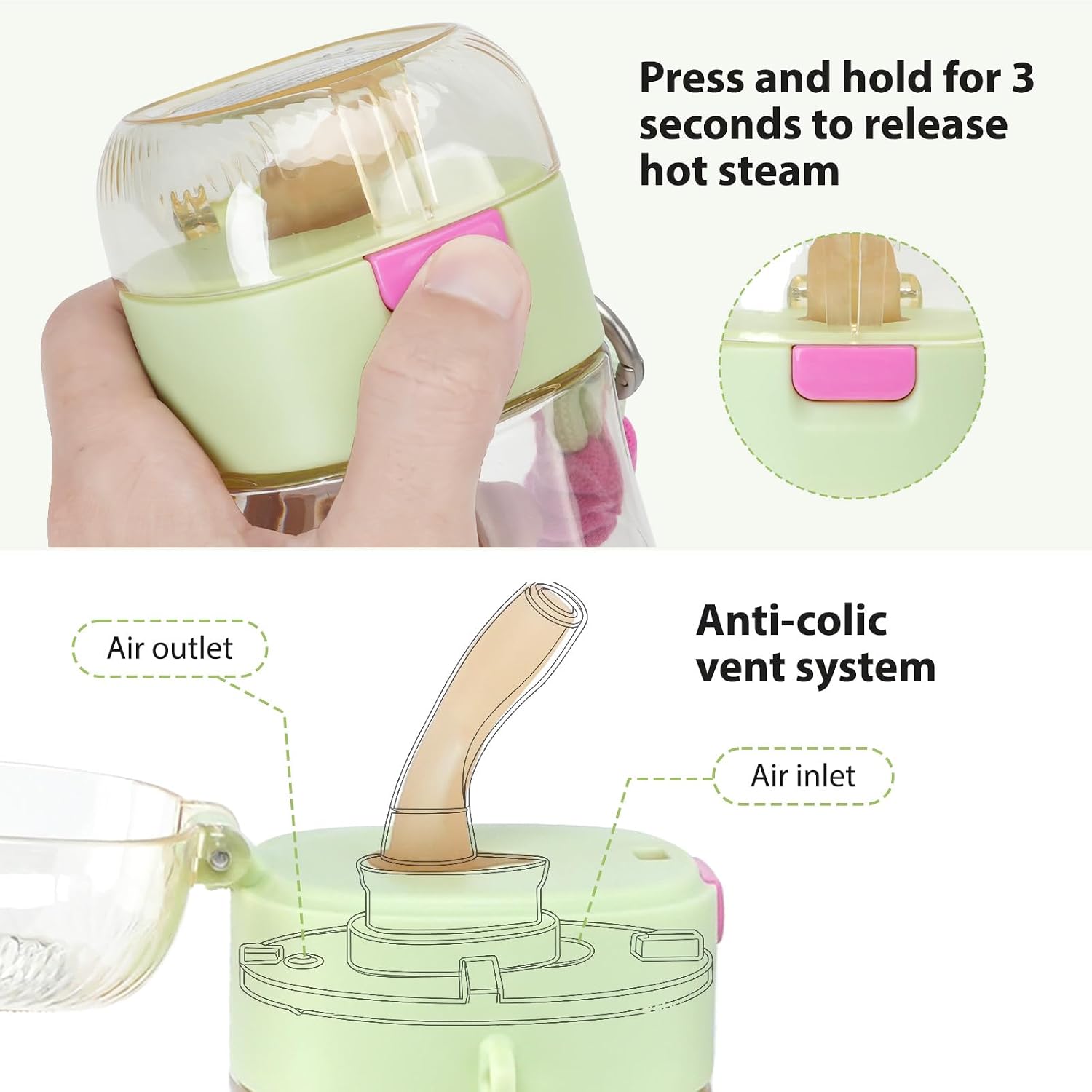 PPSU Water Bottle for Postpartum & Bedridden Care, Sip-Controlled Flow & Anti-Choking Design, Patented Leak-Proof Easy Drinking Cup with Straw, Spill-Proof for Seniors, Pregnancy & Recovery (17oz)