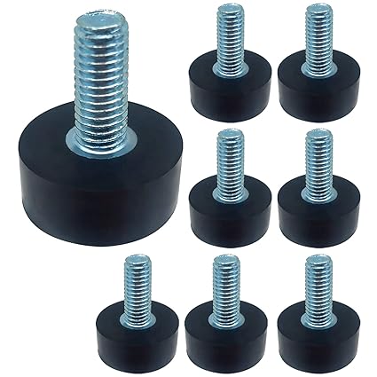 Adjustable Furniture Levelers Screw in Threaded Furniture Legs Leveling Feet -Adjustable Furniture Feet M8 Iron Chair Leg Levelers -Floor Protector Heavy Duty Leveling Feet Glides