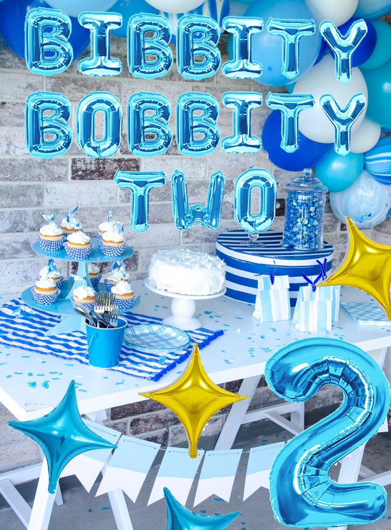 Snapklik.com : 22 PCS Blue Bibbity Bobbity Two Banner 16 Inches ...