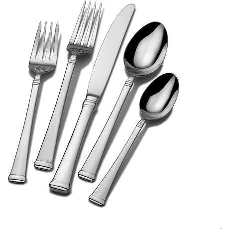 Mikasa Harmony 65-Piece Stainless Steel Flatware Set for 12
