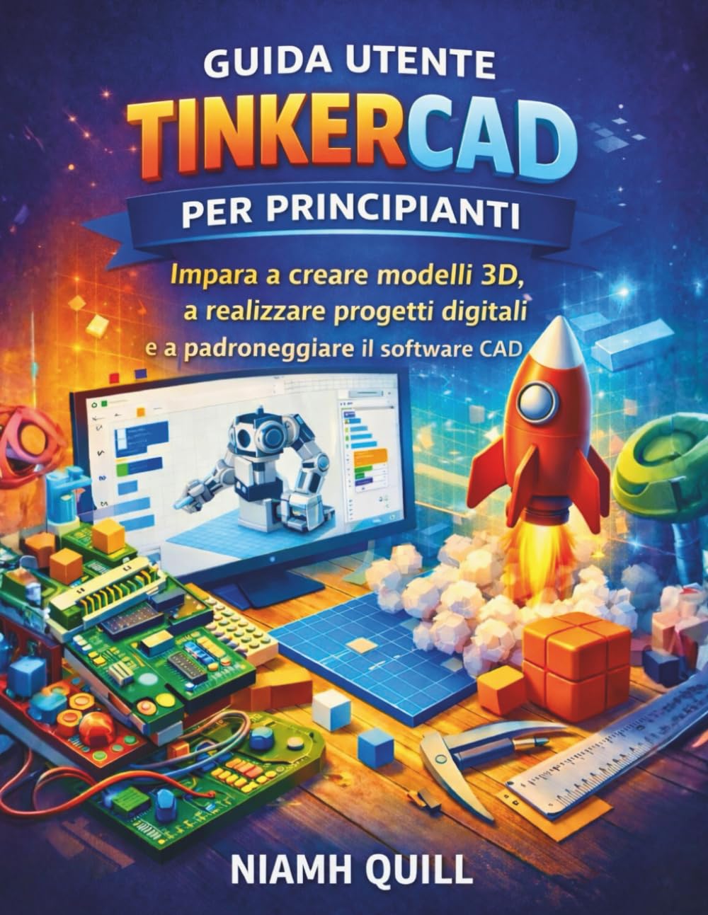 GUIDA UTENTE TINKERCAD PER PRINCIPIANTI: Impara a creare modelli 3D, a realizzare progetti digitali e a padroneggiare il software CAD