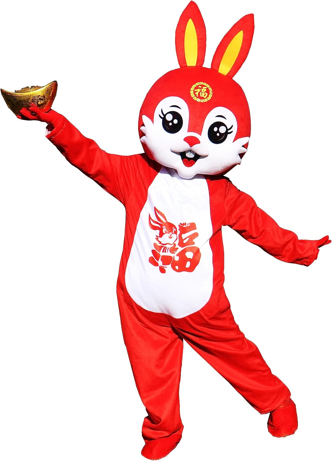 New Professional Red Rabbit Mascot Costume Adult Size Mascotte Mascota Carnival Party Cosply Costume Fancy Dress Suit