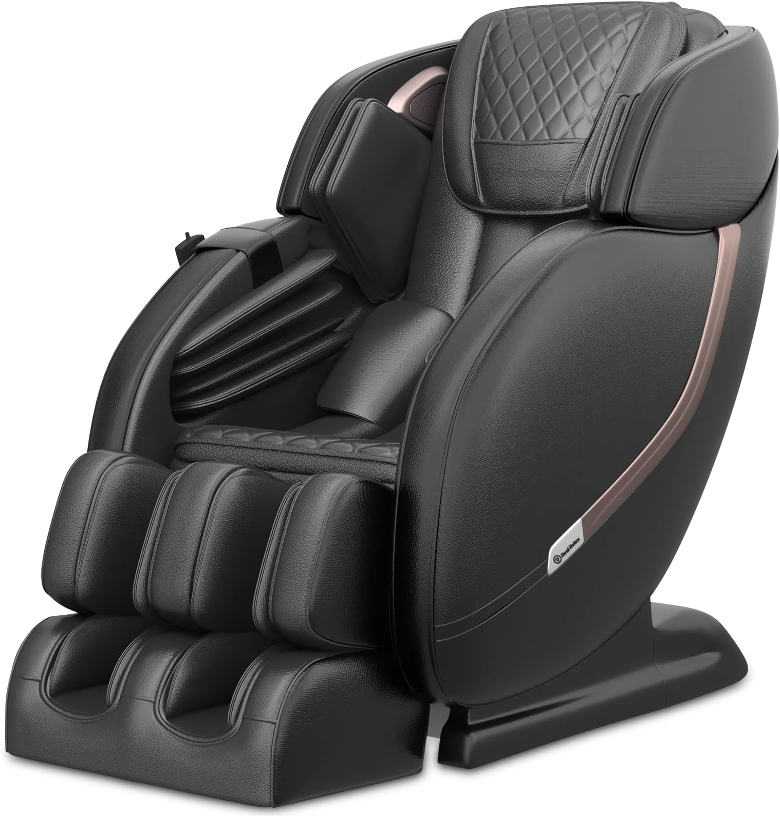 Real Relax Massage Chair, Zero Gravity Full Body Shiatsu SL Track Massage Recliner Chair with Bluetooth Waist Airbags Heating, PS3000 Black
