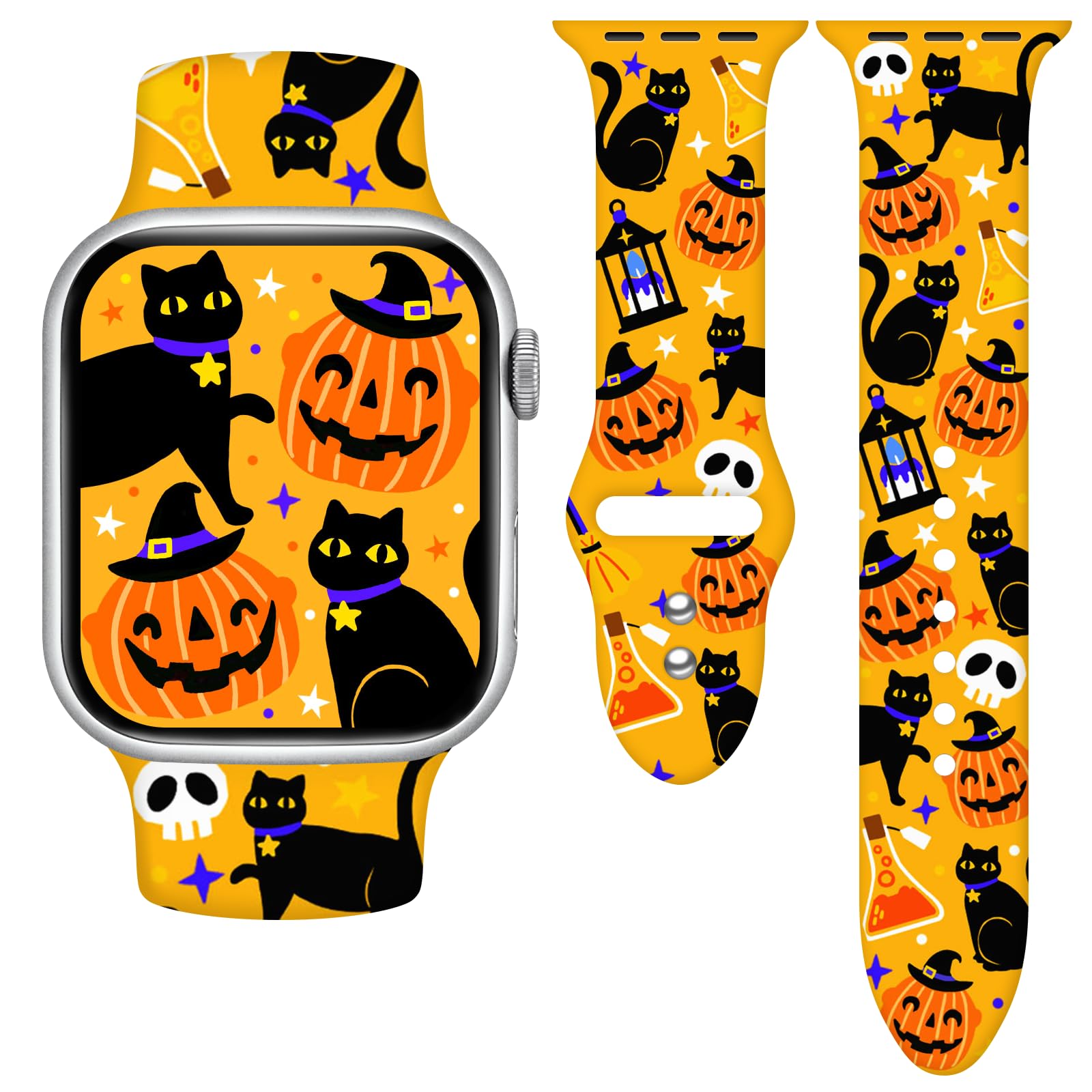 Vieeki Holidays Watch Band for Women Men (Compatible with Apple Watch 40mm-49mm) (Replacement Strap for iWatch Series Ultra SE 11 10 9 8 7 6 5 4 3)