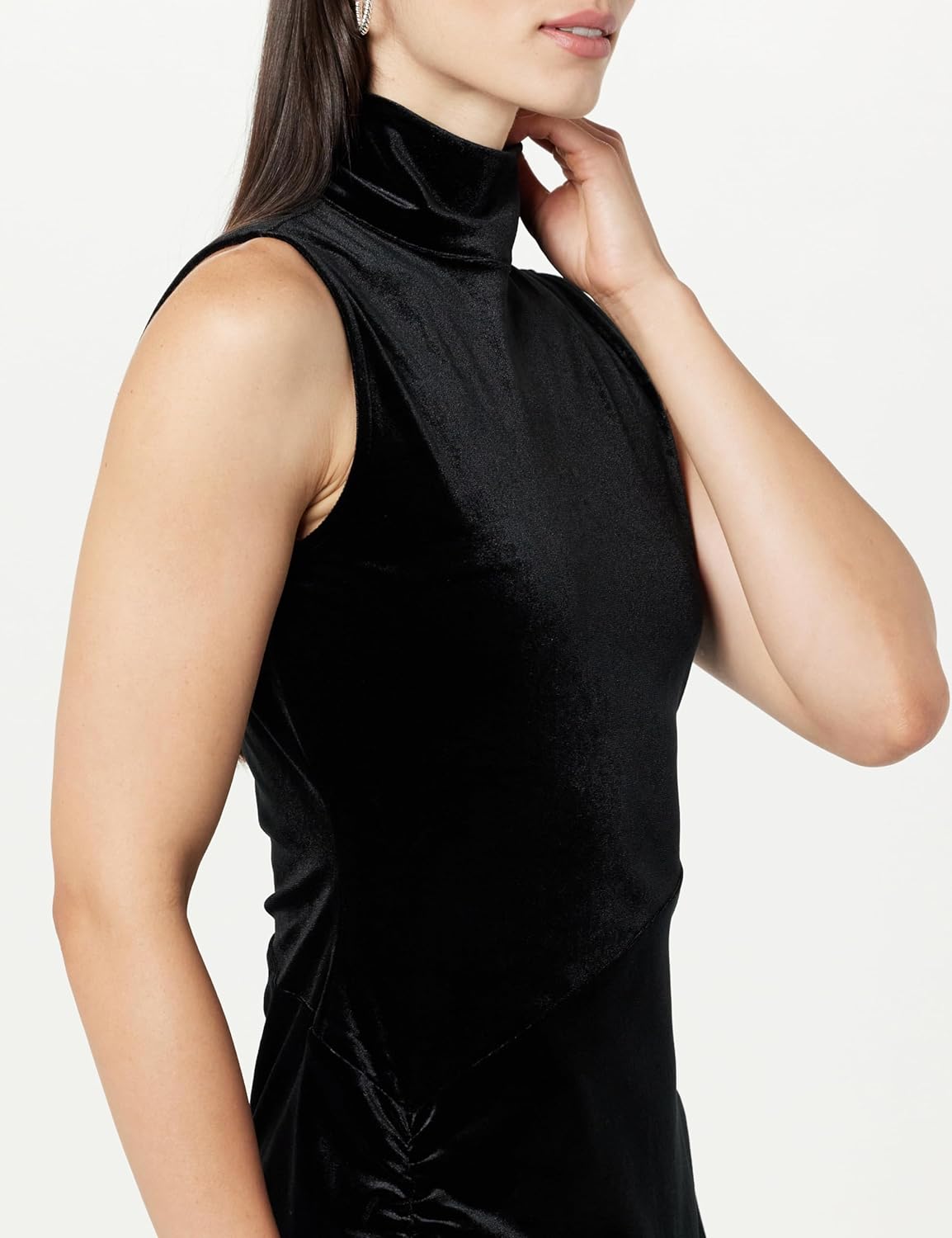 The Drop Women's Fabia Ruched Velvet Mini Dress - Image 3