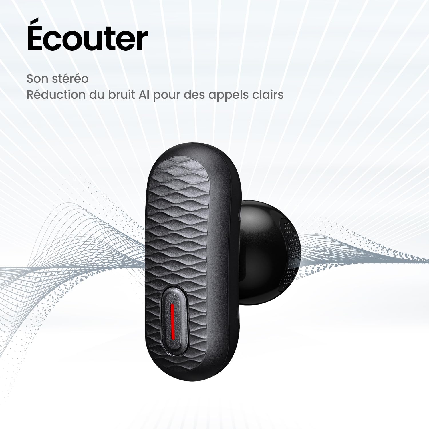 Amazfit Up OWS Casque Bluetooth 5.3, Écouteurs Ouverts sans Fil avec Contrôle Tactile, IPX4 Résistants à l’Eau et à la Transpiration, Réduction du Bruit AI, pour Le Sport, Running et Entraînement