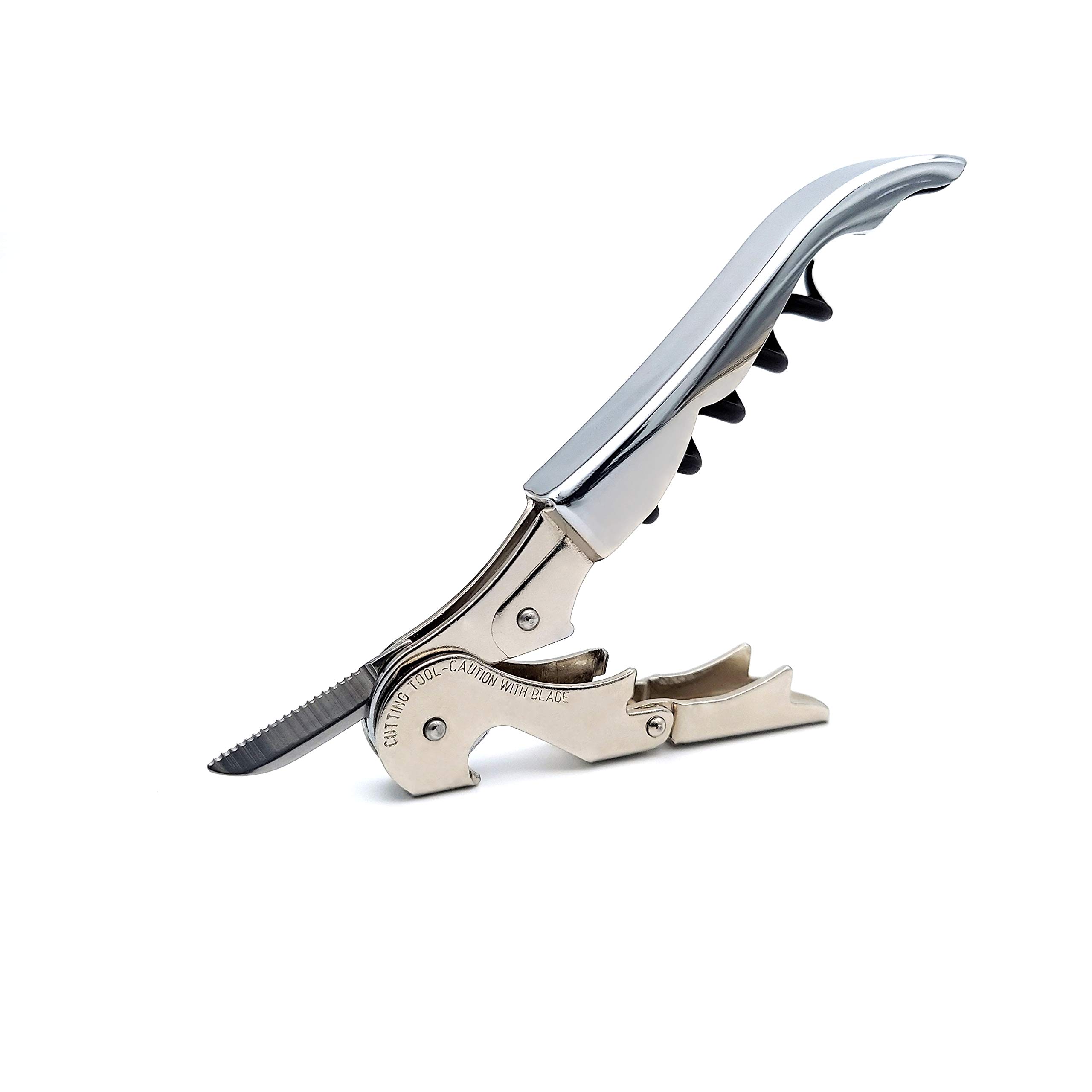 Pulltap's Original Classic 500 Korkenzieher Weinschlüssel Flaschenöffner (Cromado - Chrom)
