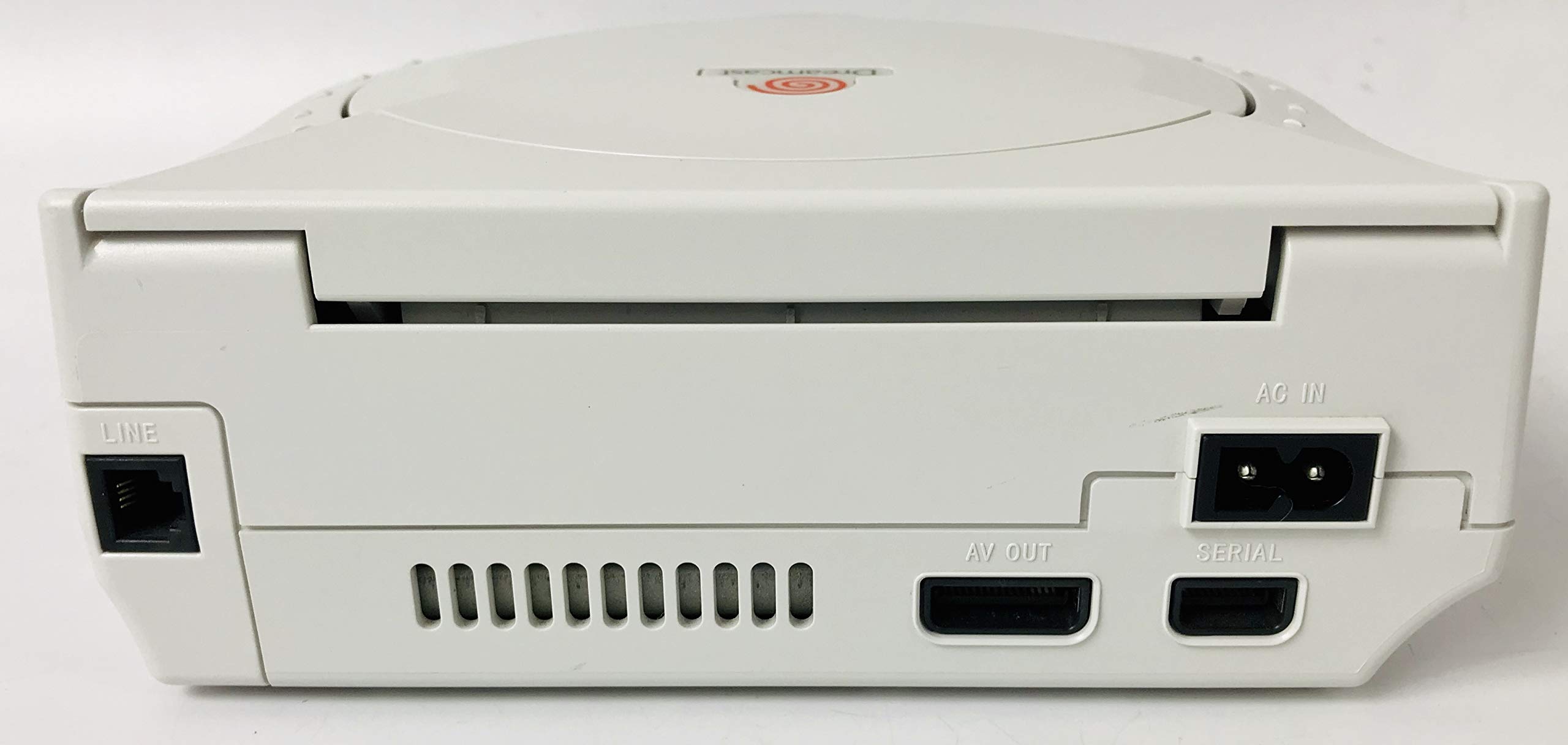 Dreamcast Console Rear with Power, AV, and Line Ports