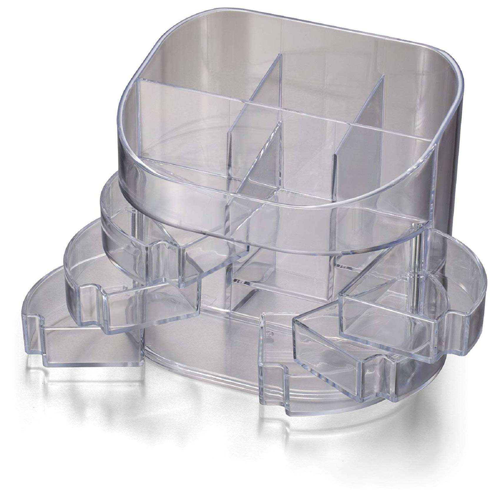 Officemate 2200 Series Executive Double Supply Organizer, Clear (22824)