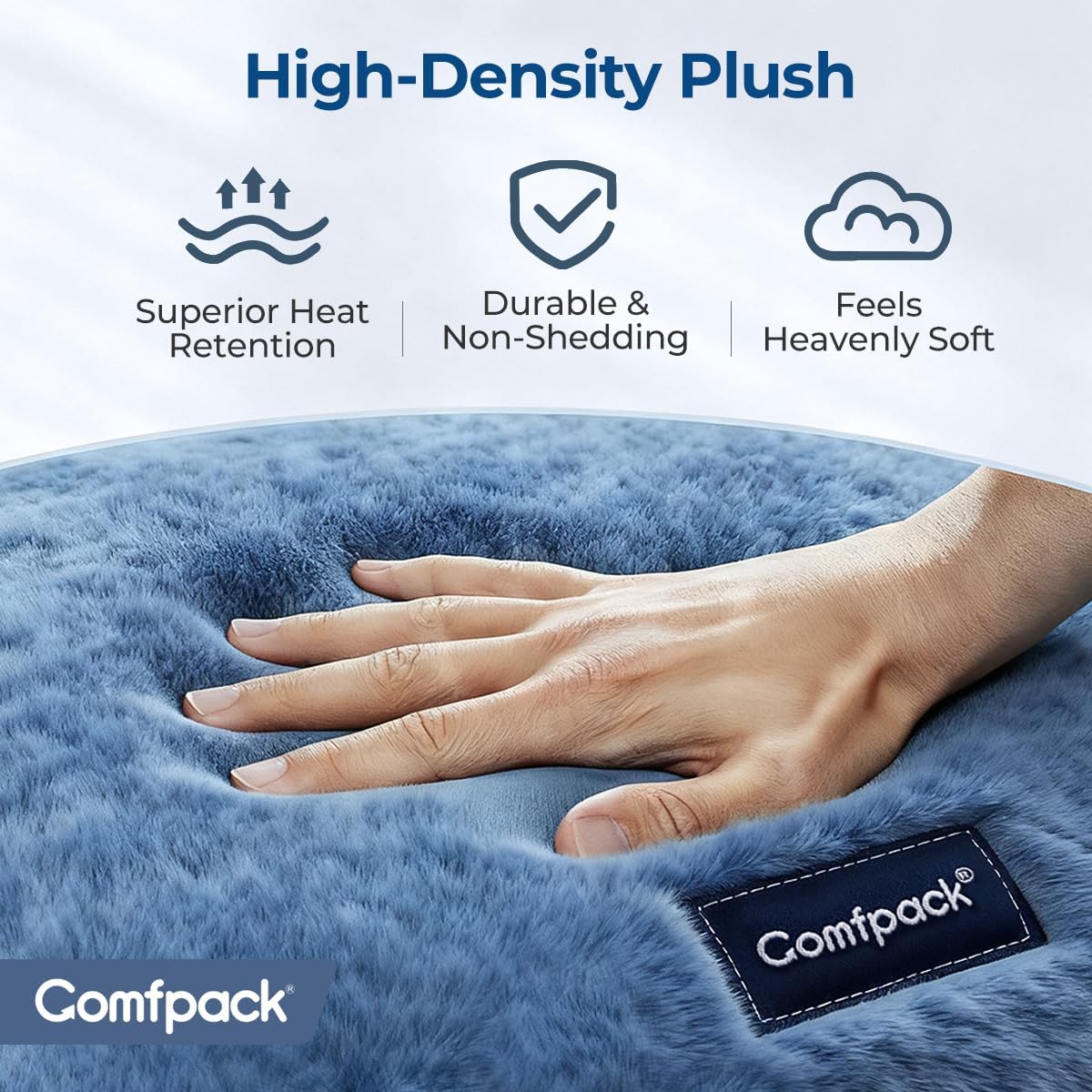 Comfpack Microwavable Ankle Heating Pad for Pain Relief, Washable Heated Ankle Wraps Foot Warmers for Arthritis Achilles Tendinitis, Neuropathy, Plantar Fasciitis, Gift for Women, Men