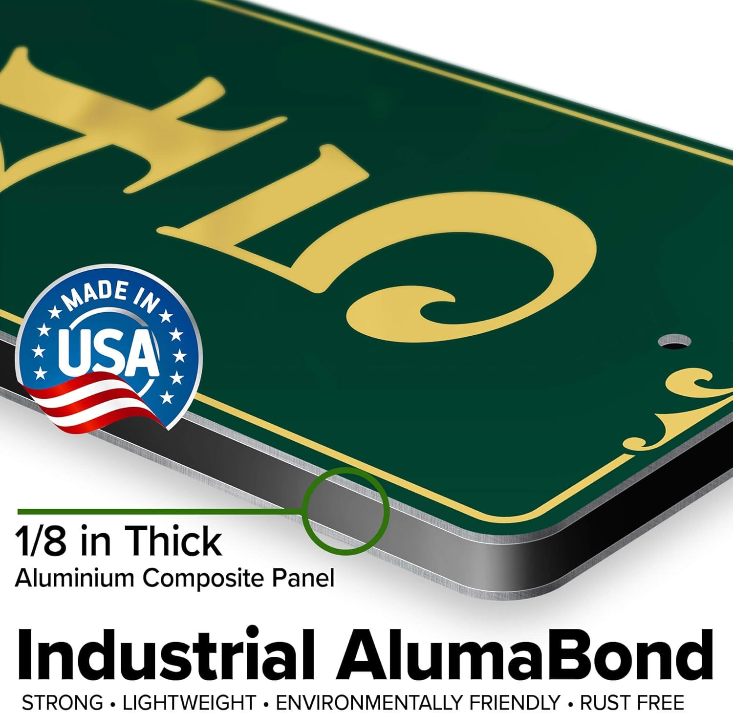Vertical Address Sign, House Numbers Plaque, Indoor/Outdoor Use, 6x24 inch, 22 Colors, Reflective Option, USA Made By My Sign Center (Prestige)