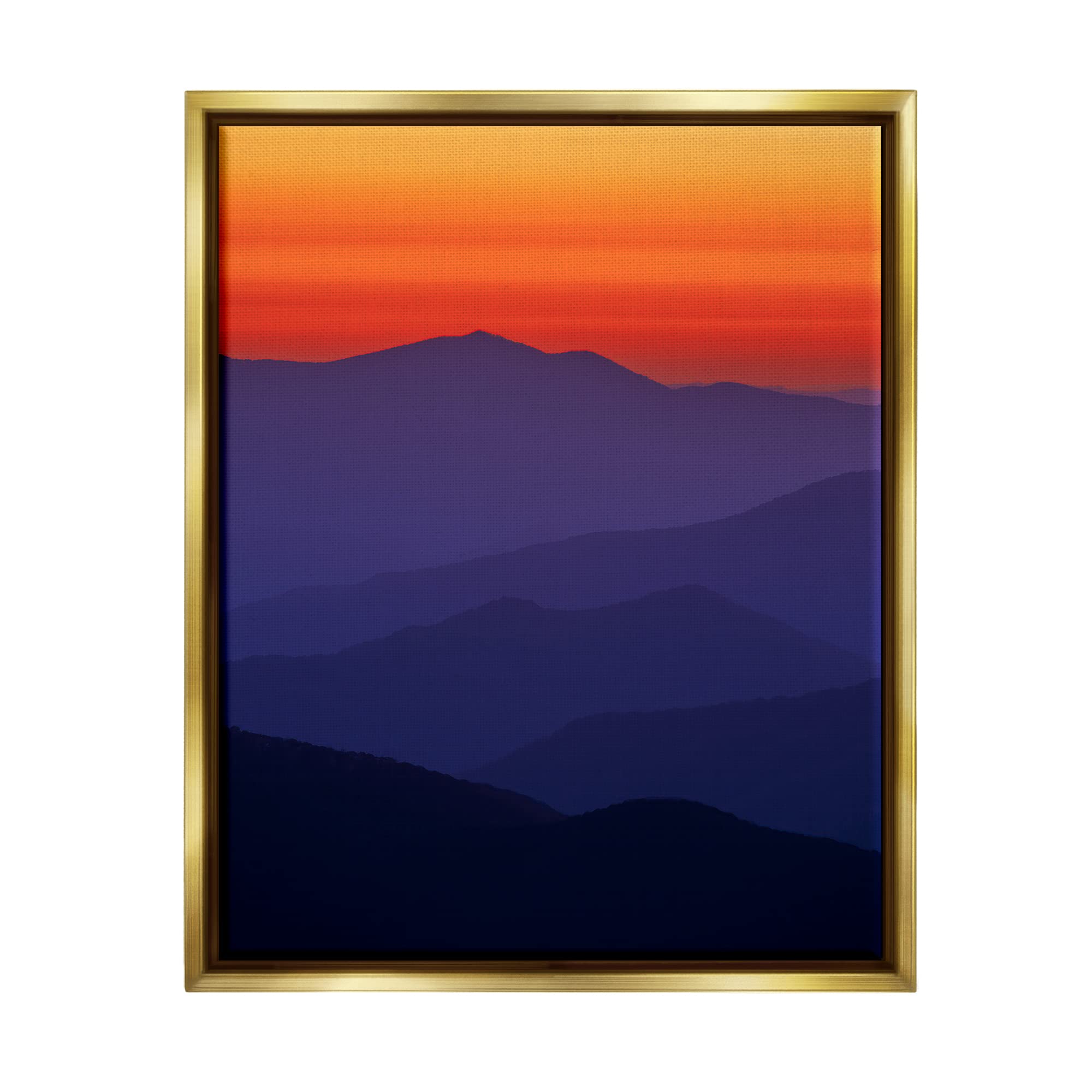 Stupell IndustriesBold Mountain Sunrise Sky Framed Floater Canvas Wall Art, Design by Rick Berk