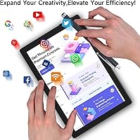 Vista 2 de ATOZEE Tableta Android de 10 Pulgadas con Estuche Protector para Tabletas y Lápiz Táctil Android 15 Tablets 5G WiFi-6 Pantalla IPS Full HD de 1280 *