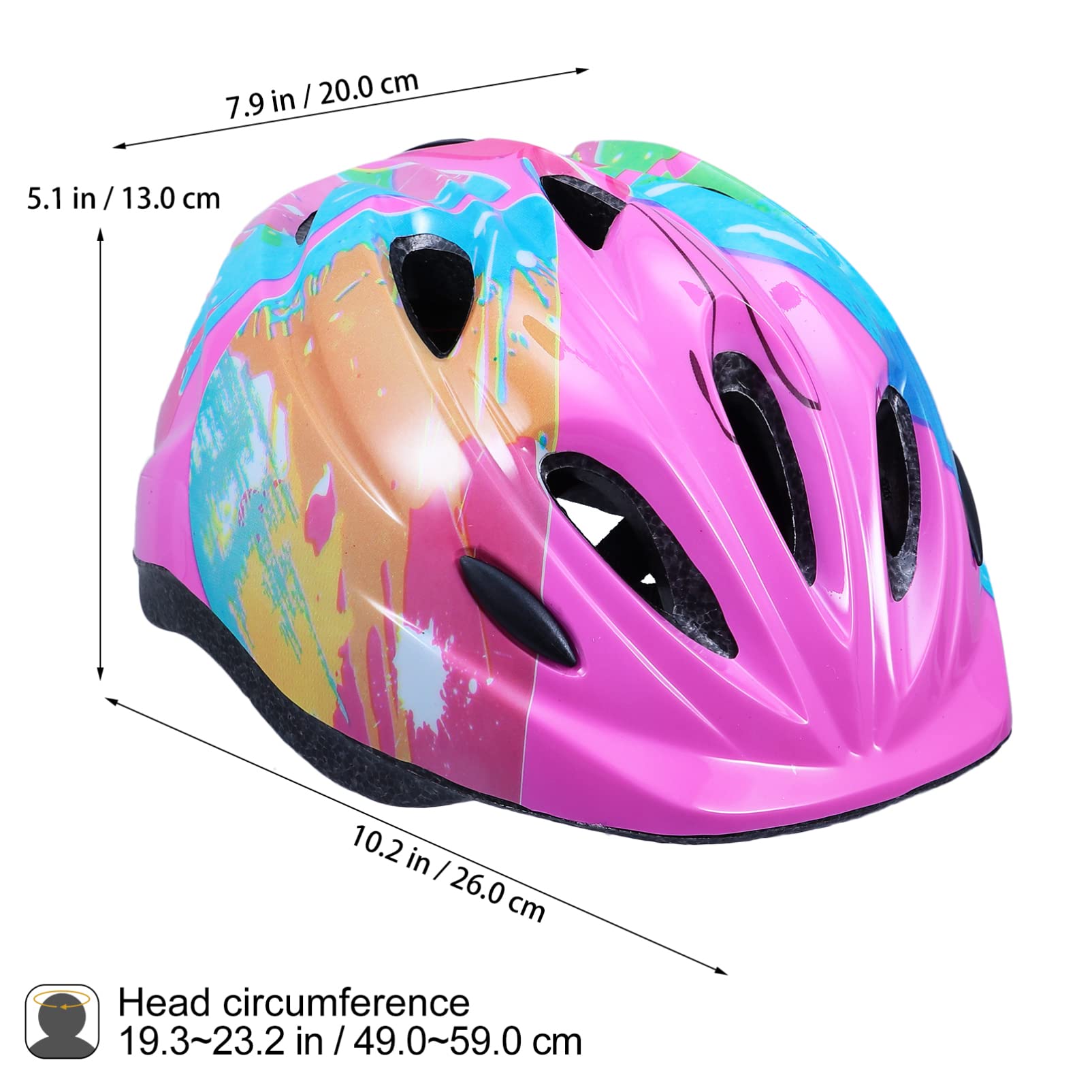 Kisangel 2pièces Casque De Vélo pour Garçon Fille Ajustable Casque De Et Léger pour Garçons Et Filles pour Cyclisme Activités De Plein Air