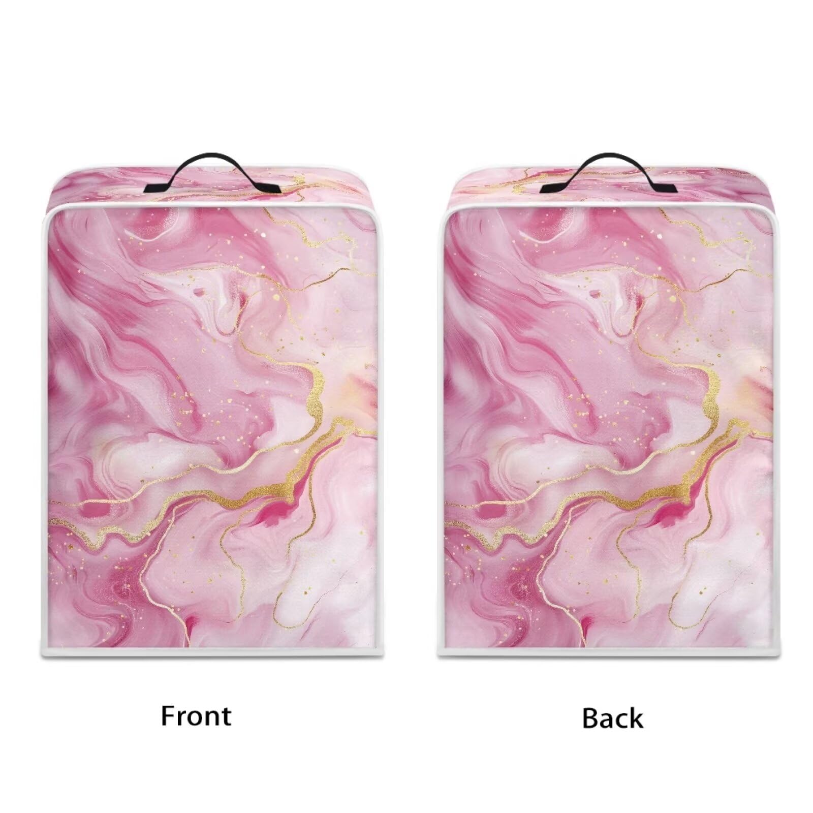 DISNIMO Pink Marble Coffee Maker Covers Blender Dust Cover Stand Mixer Appliance Cover Anti Fingerprint Dust Proof Stain Resistant Blender Cover for Blender Appliance