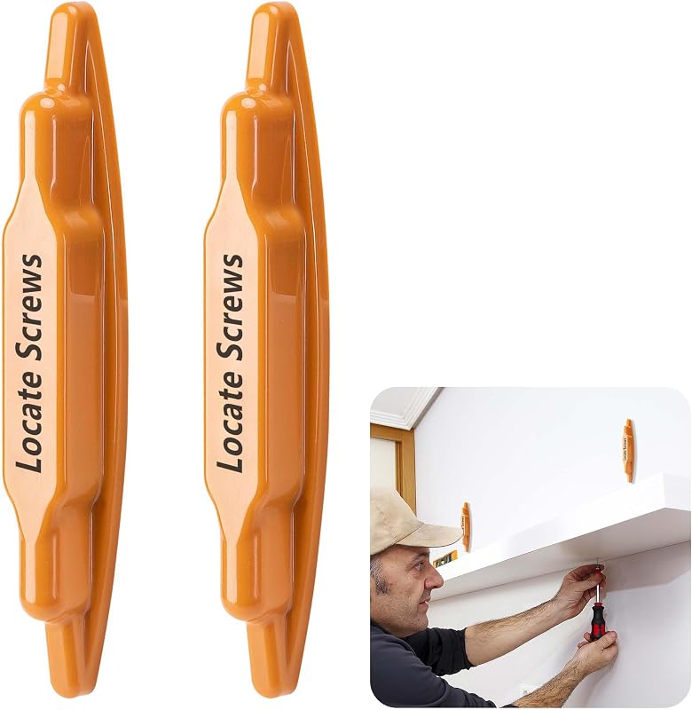 2 Pcs Stud Finder Magnet, Powerful Magnetic Wall Stud Detector Scanner | Compact Wall Metal Finder Tool, Magnetic Studs Finder for Drywall Construction Marking and Mounting
