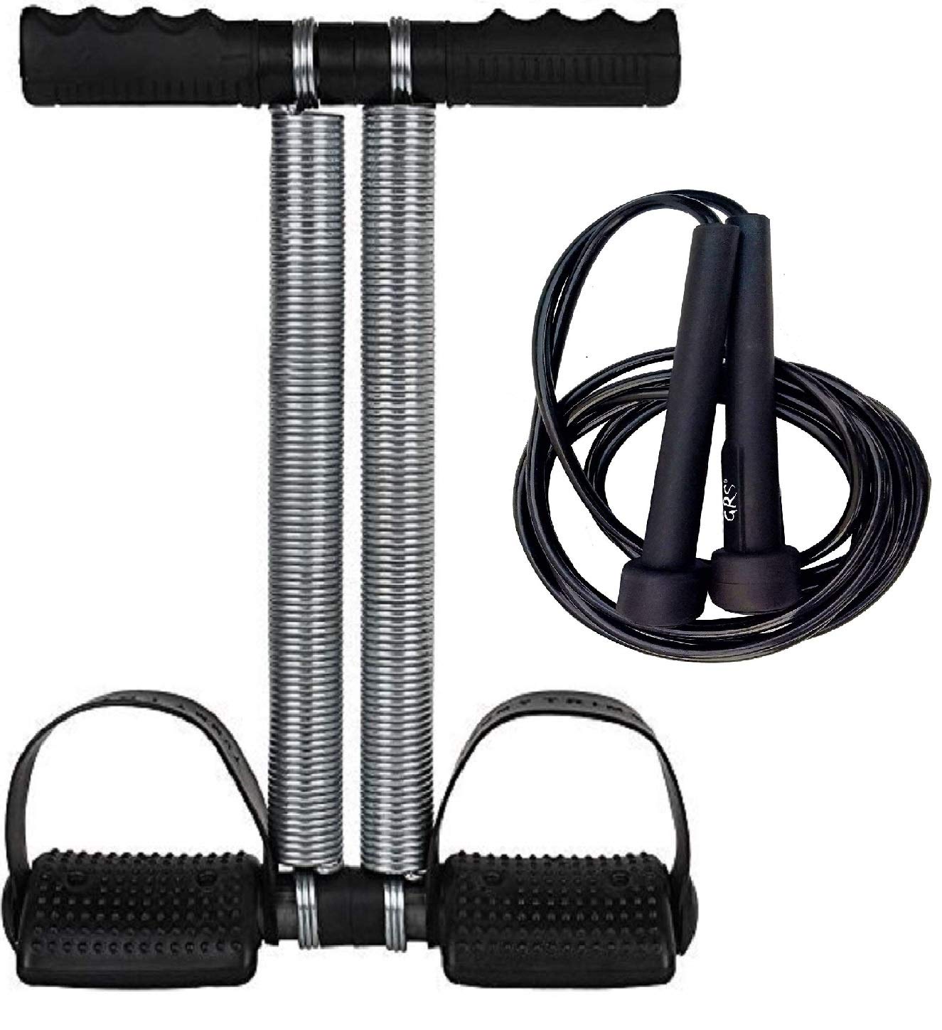 Effingo Double Spring Tummy Trimmer with Skipping Rope/Compact Waist Trimmer Abdominal Exerciser for Core & Strength Workout at Home & gym ( Multicolor ) (B09GP6YFG7) Amazon Price History, Amazon Price Tracker