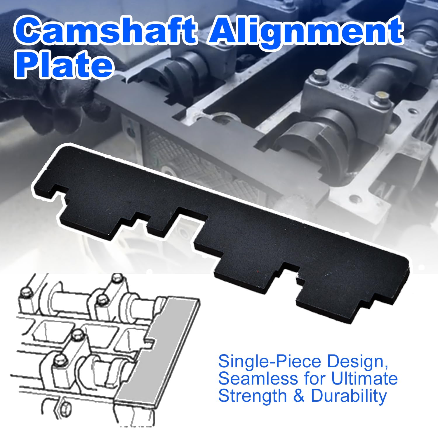 Kit di strumenti di allineamento della cinghia di distribuzione dell'albero a camme motore compatibile con Ford Focus Fiesta Mazda 1.5 1.6 VCT Ecoboost Volvo