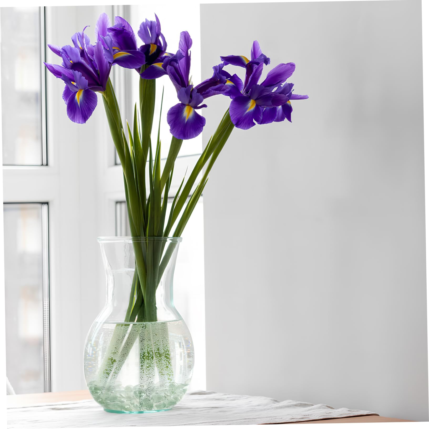 VOSAREA Billes Plates Verre Transparentes Galets de Verre pour Remplissage de Vases Décoration pour Aquarium et Jardin