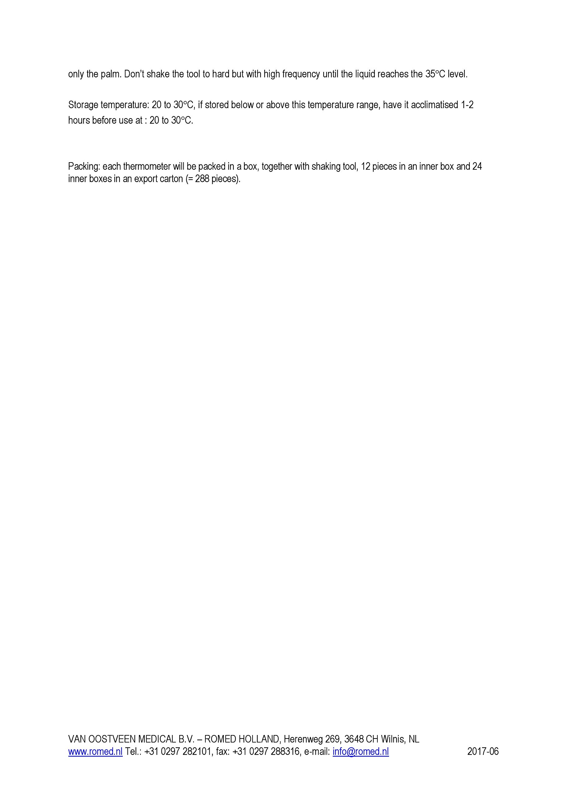 Romed - Termómetro analógico para fiebre sin mercurio (12 unidades)