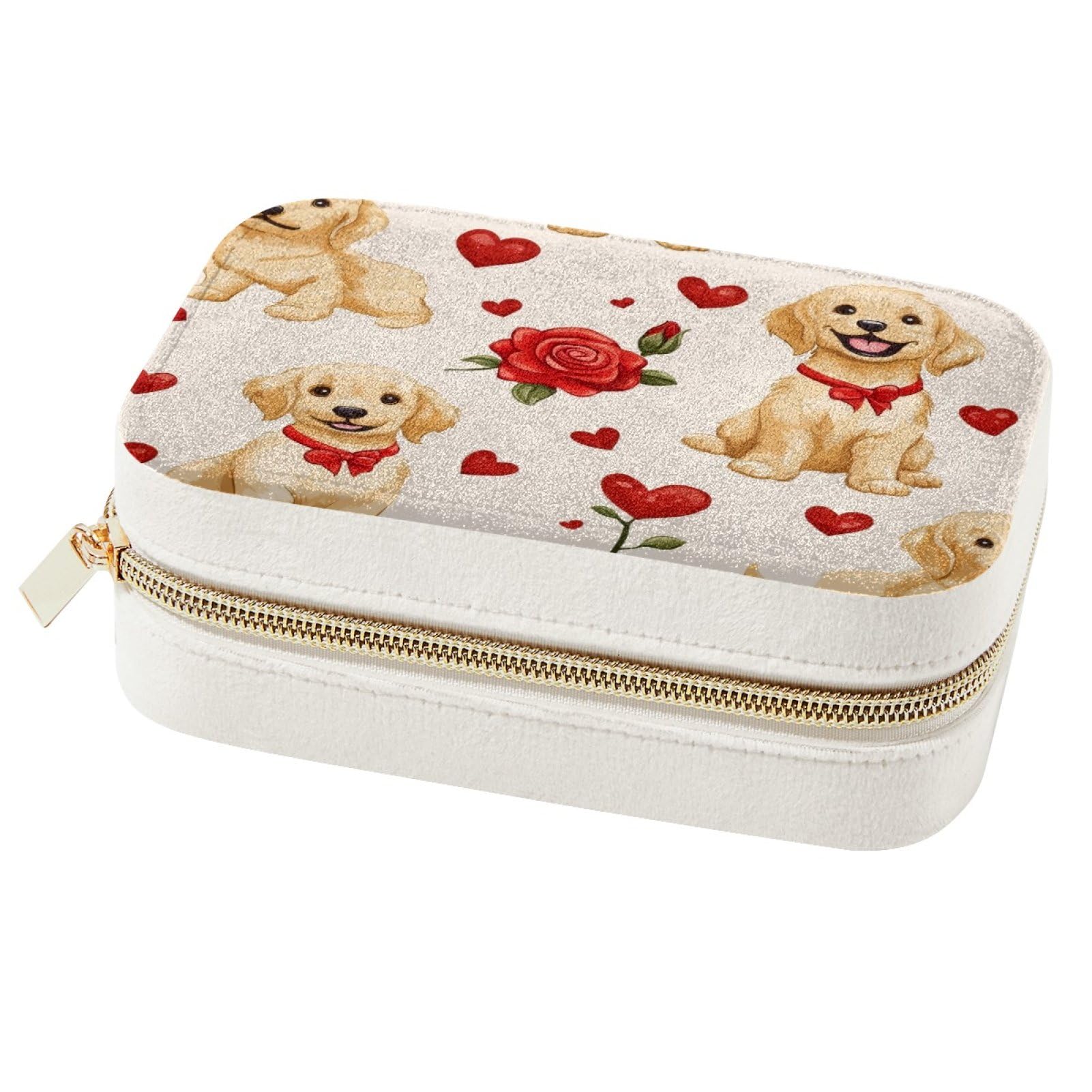 Organisateur de bijoux Golden Retriever pour ranger boucles d'oreilles et colliers emmêlés