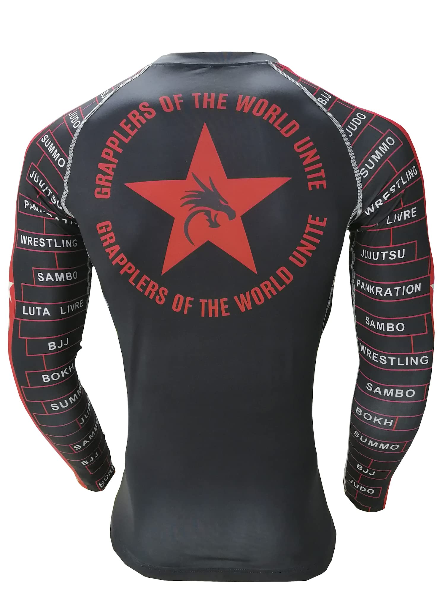 BJJ Rash Guards Grappling MMA Jiu Jitsu No Gi UFC Shirt Fight Wear Langarm