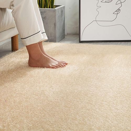 Miniatura 2 de Alfombra sólida de pelo bajo para interiores, ultra suave, antideslizante, grande, peluda, fácil de limpiar, para la habitación de los niños,