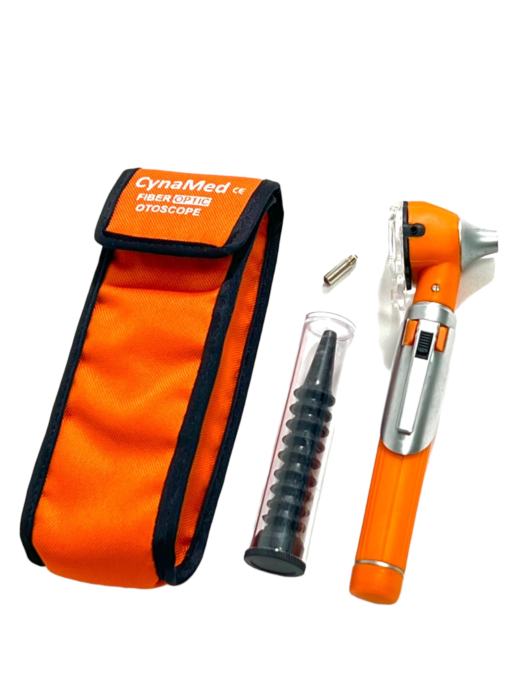 Artlab-Otoscope - Ear Otoscope with Light, Ear Infection Detector -Mini Otoscope Set Pocket Ear Scope Set for Students Nurse Children Adults Pets Home use (Orange)