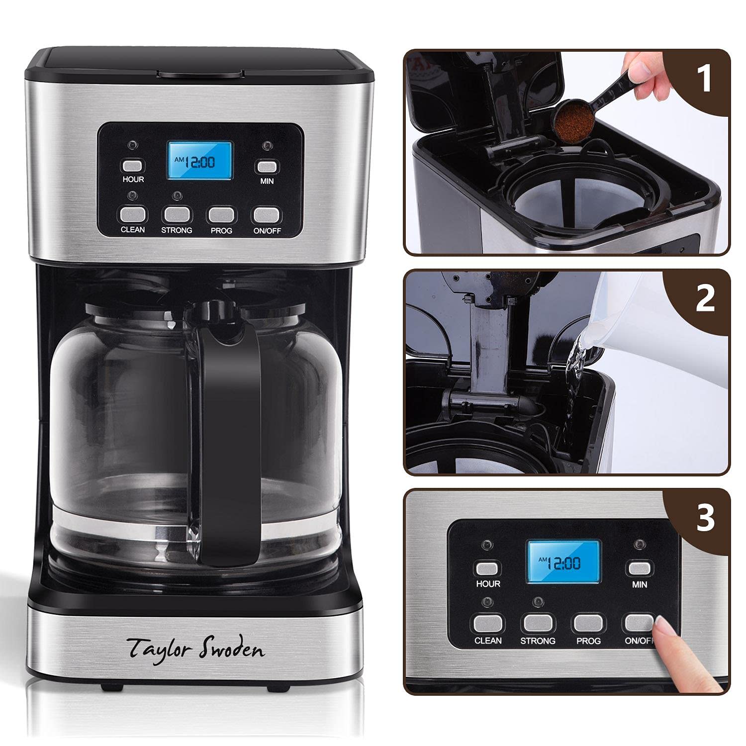 Buy Taylor Swoden Filter Coffee Machine, Drip Coffee Maker with