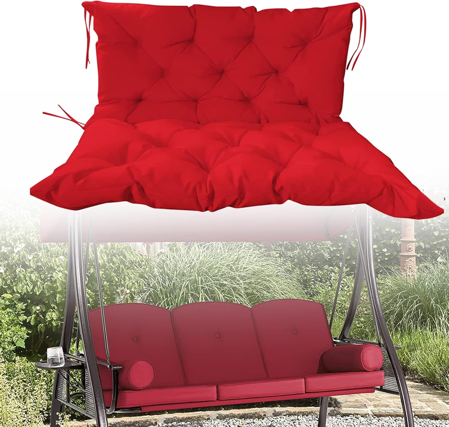 LUYLOM Swing Replacement Cushions 2/3 Seat, Bench Cushion