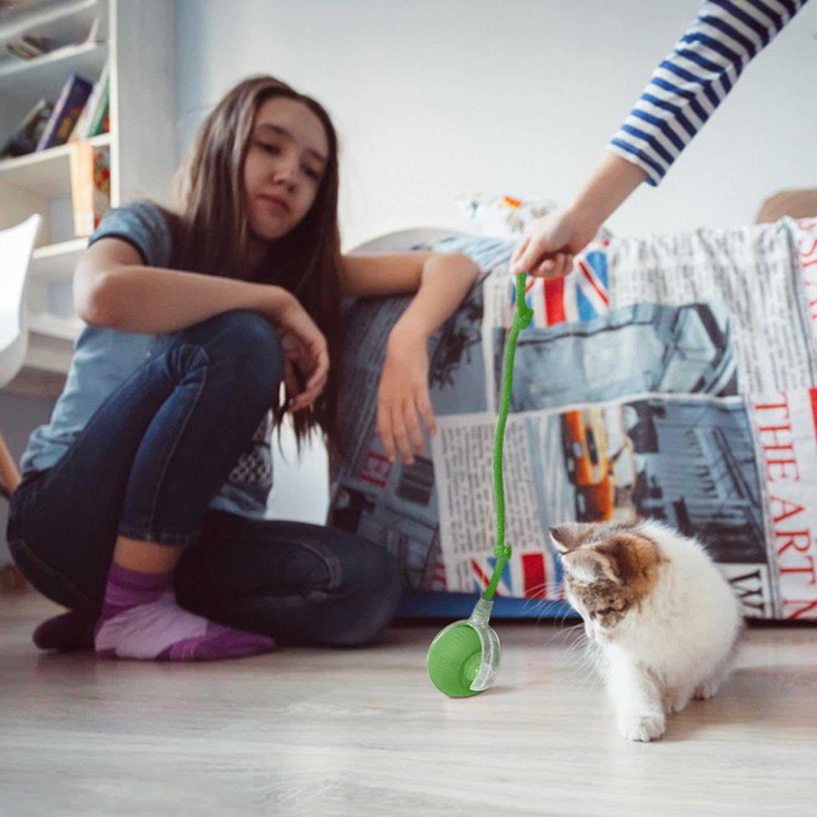 Automatischer Interaktiver Ball Für Katzen & Hunde - Wiederaufladbar Mit Hindernisvermeidung