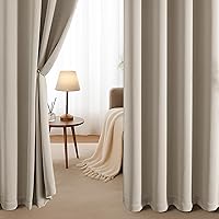 Vista 26 de Simplebrand Juego de 2 paneles de cenefa aguamarina para ventana de cocina de 14 pulgadas de largo, cortinas de oscurecimiento de habitación