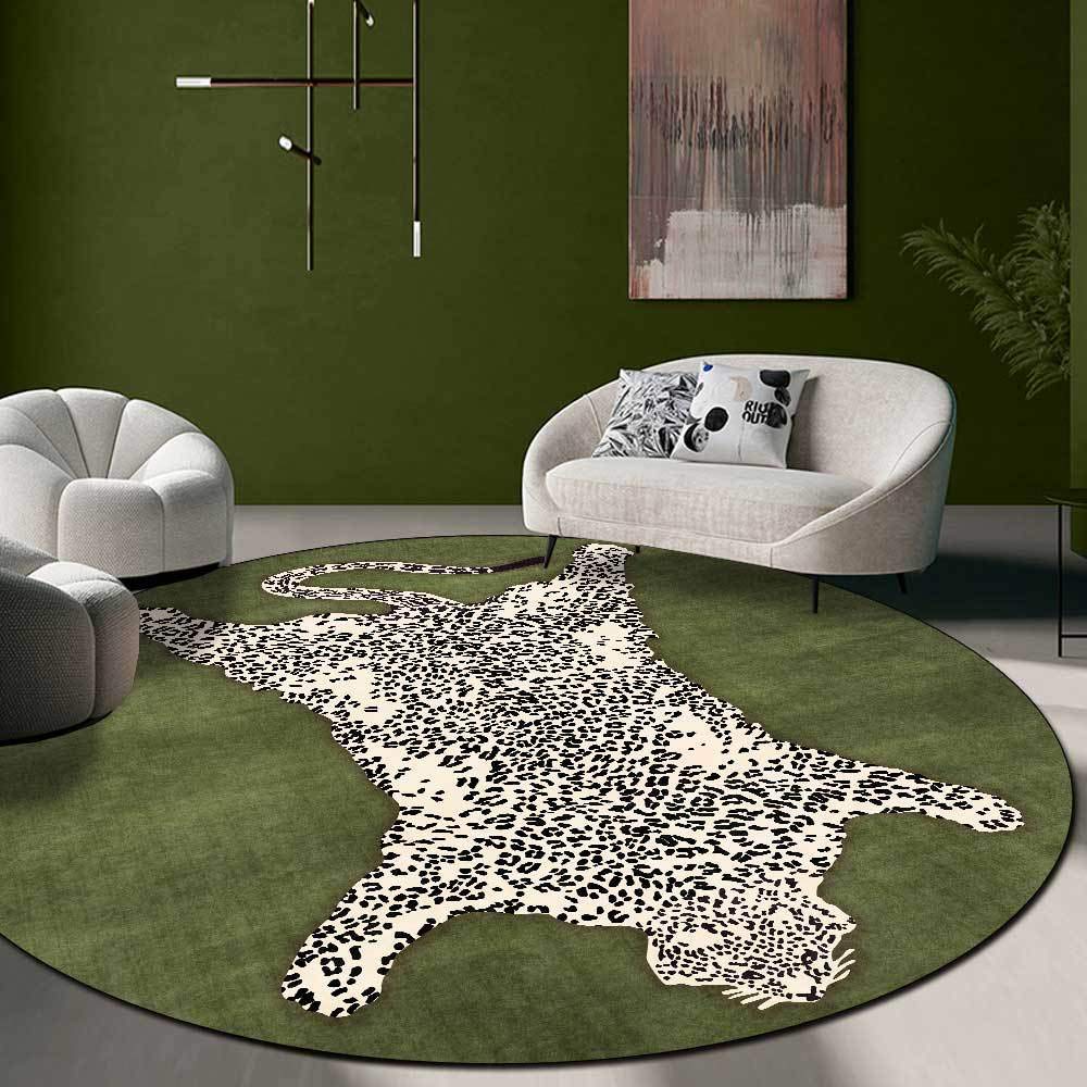 Tapis rond salon style moderne de 180 cm pour créer un coin lecture doux et chaleureux