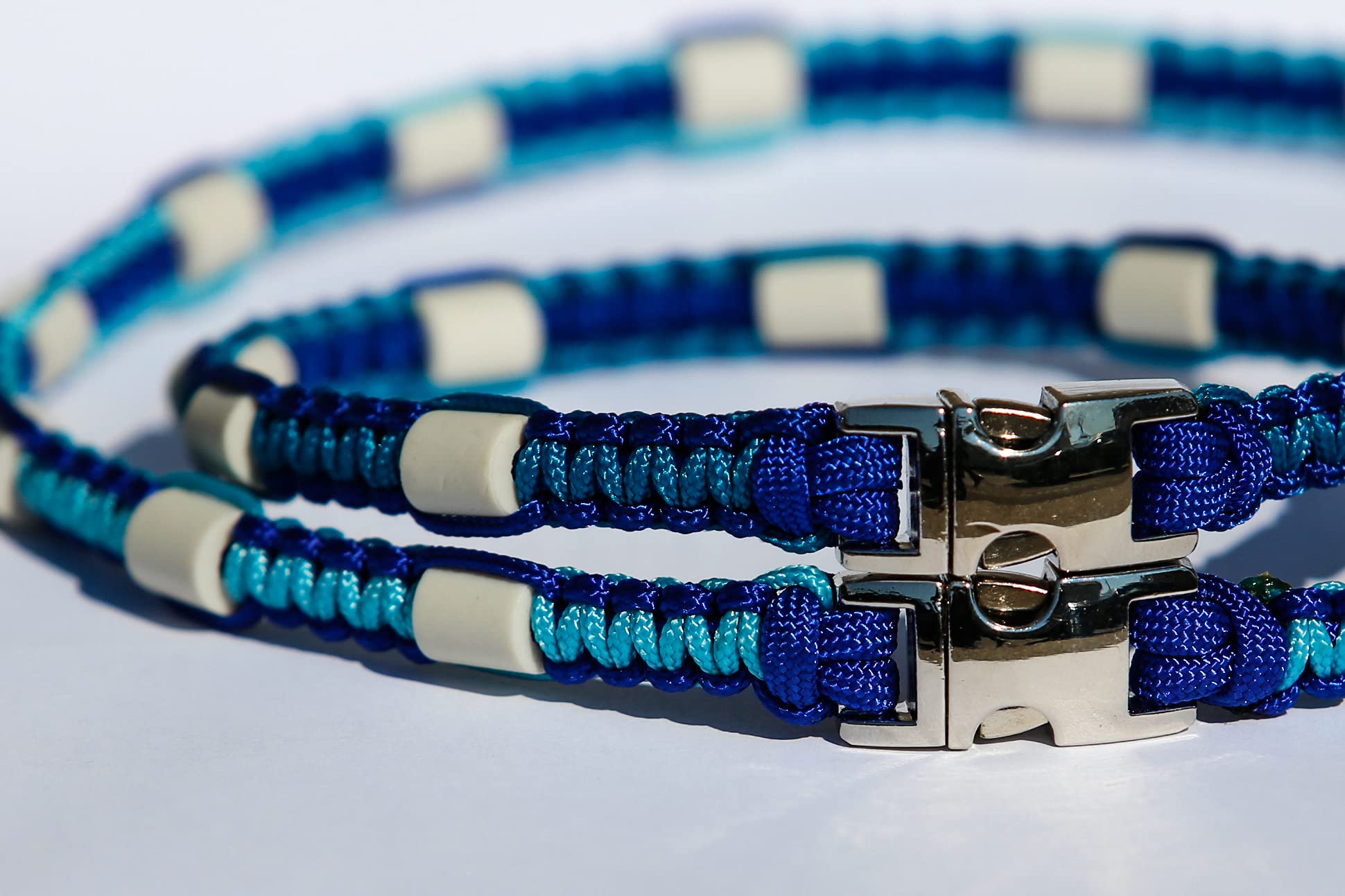 Collier paracord pour chien - céramique EM/matériau tendance - coupe sur mesure - désormais possible avec prénom - veuillez prendre en compte le descriptif !