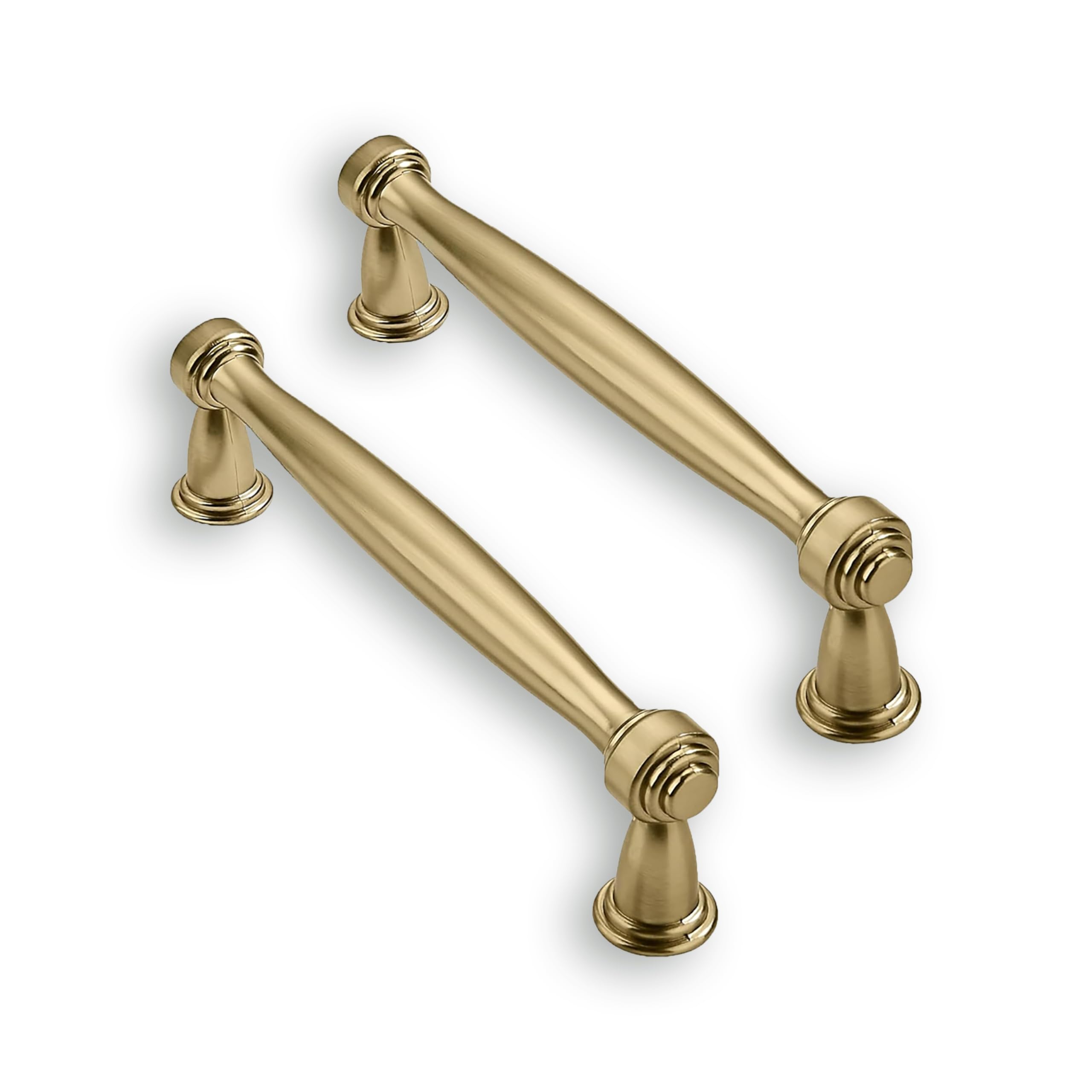 ZAUYX Solid Heavy-Duty 2-Pack 3-3/4 Inch Hole Center Champagne Brozne Hardware is Suitable for Kitchens, cabinets, vanities, Bathroom cabinets — image 1
