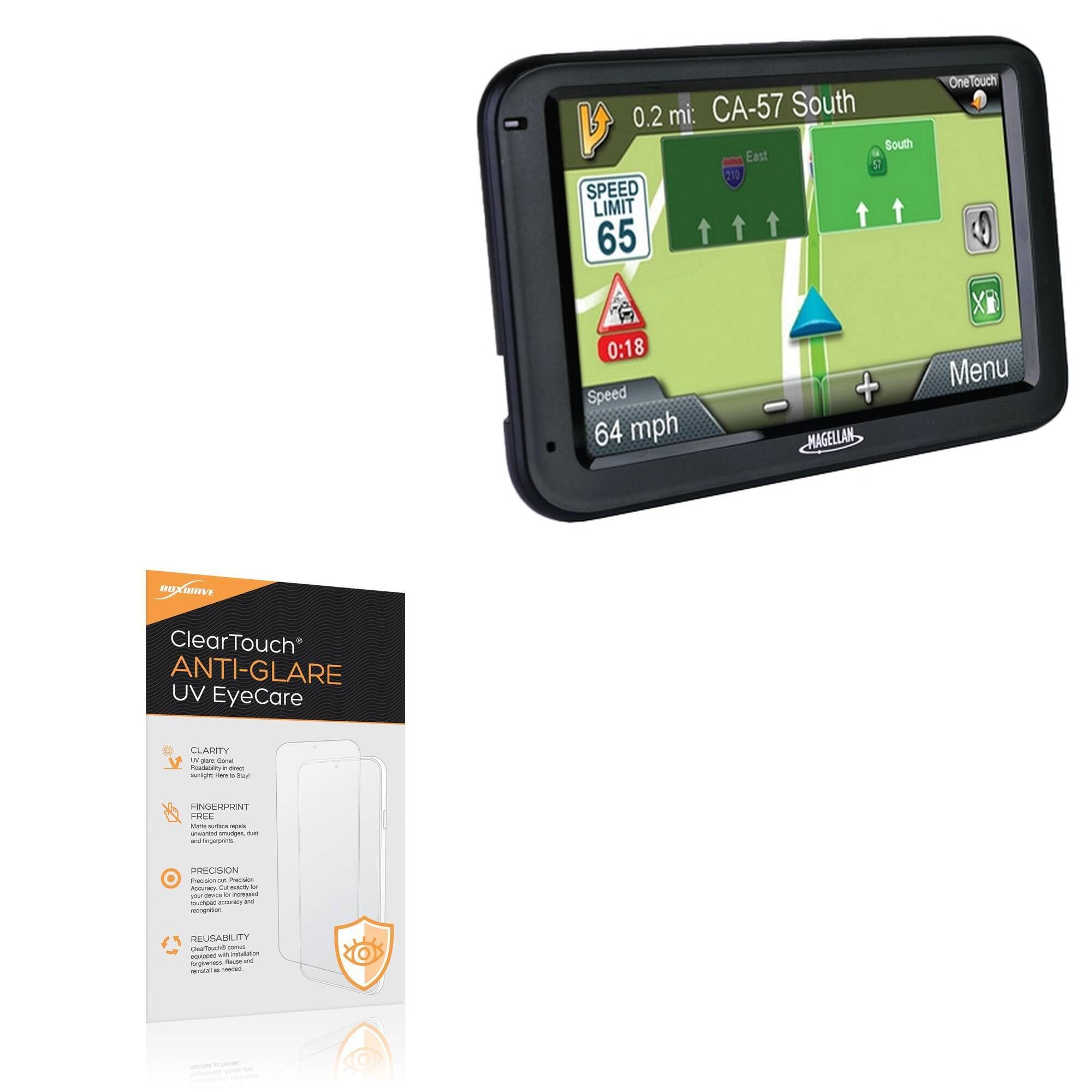 BoxWave Screen Protector Compatible With Magellan RoadMate 5320-LM - ClearTouch Anti-Glare Anti-UV EyeCare (2-Pack), Filters out Harmful Blue Light Reduce Fatigue