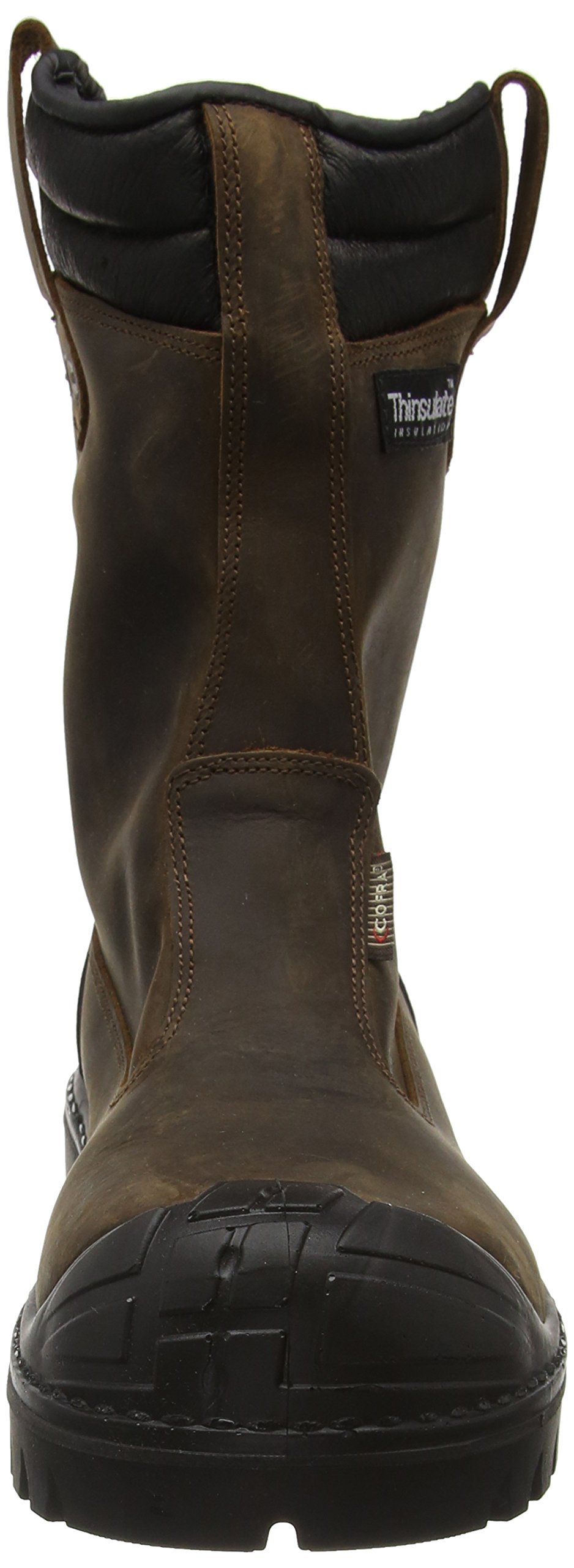 COFRA Baranof S3 - Botas de seguridad de piel marrón con puntera Thinsulate para trabajo