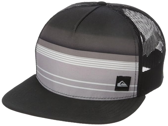 Quiksilver Men's Everyday Stripe Trucker Hat, Black, One Size Amazon