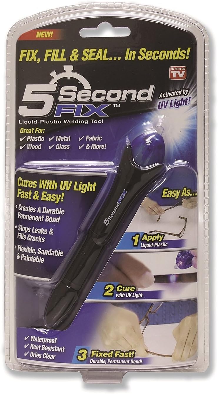 JIASTONE 5 Second Fix Quick & Easy DIY Glue UV Activated Liquid Plastic Bonding Self-Adhesive Filler