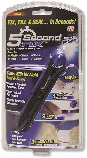 Three Fire Dragon JIASTONE 5 Second Fix Quick & Easy DIY Glue UV Activated Liquid Plastic Bonding Self-Adhesive Filler