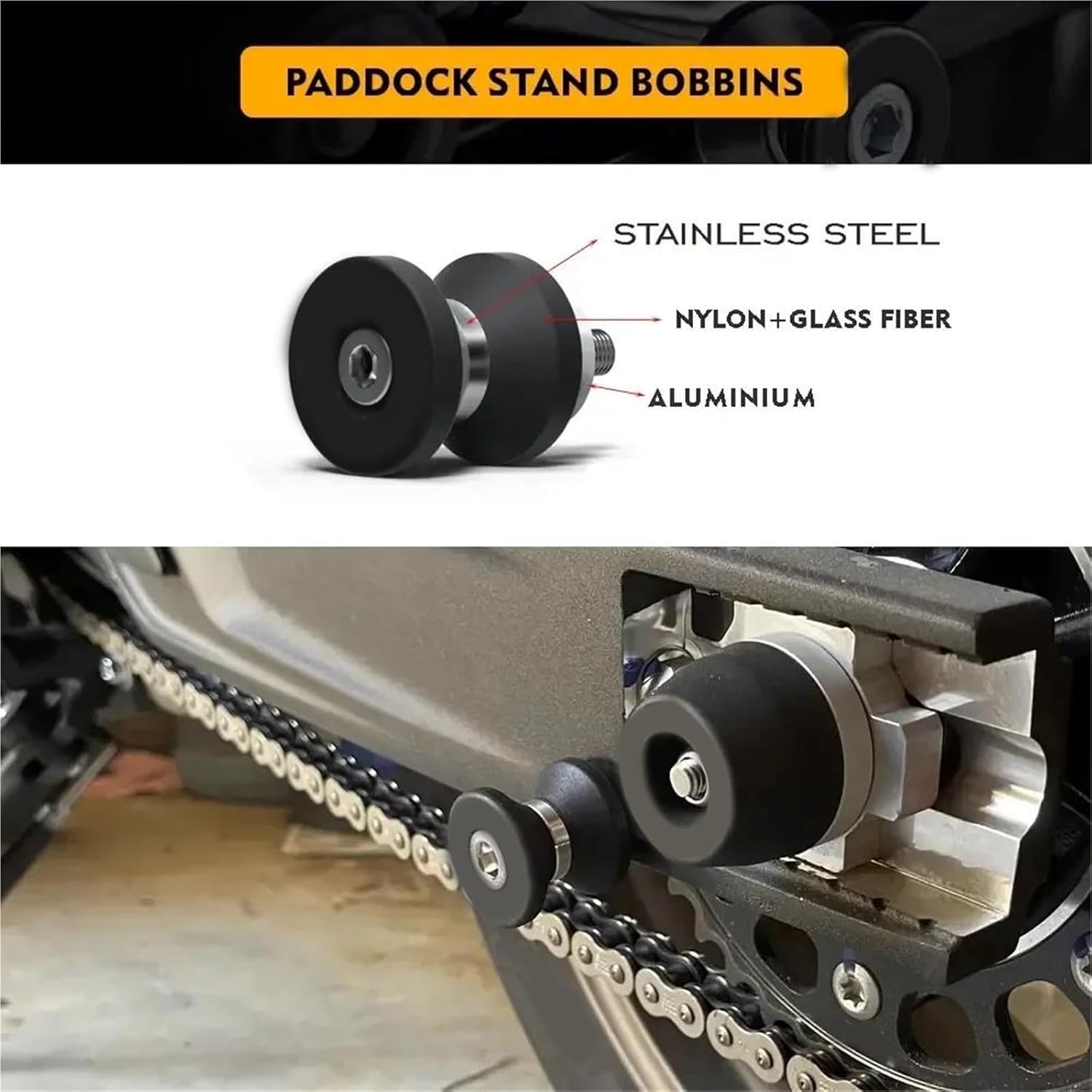 保護用バイクアクセサリー パドックスタンドボビン に適合するカタナ 2019-2023 / GSX-S950 2022 2023用