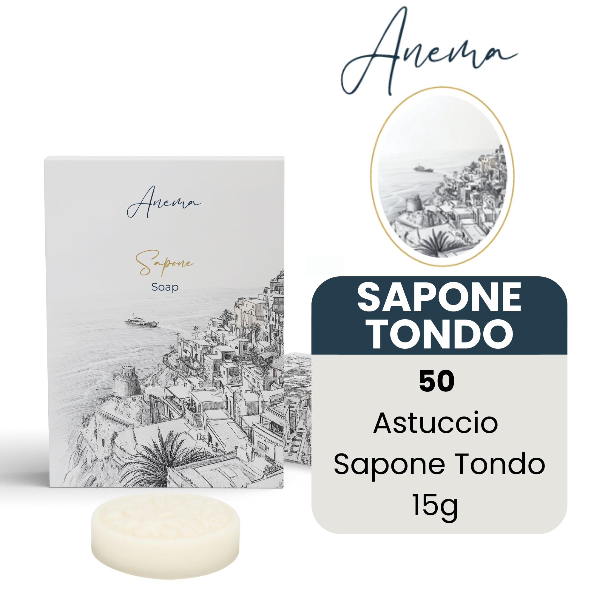 Kit Cortesia B&B Hotel Albergo Bagno Monouso 225 pezzi 100x Doccia Shampoo 30ml 50x Igiene Intima 20ml 50x Sapone Tondo 15g in Astuccio 25x Cuffie Doccia in Astuccio