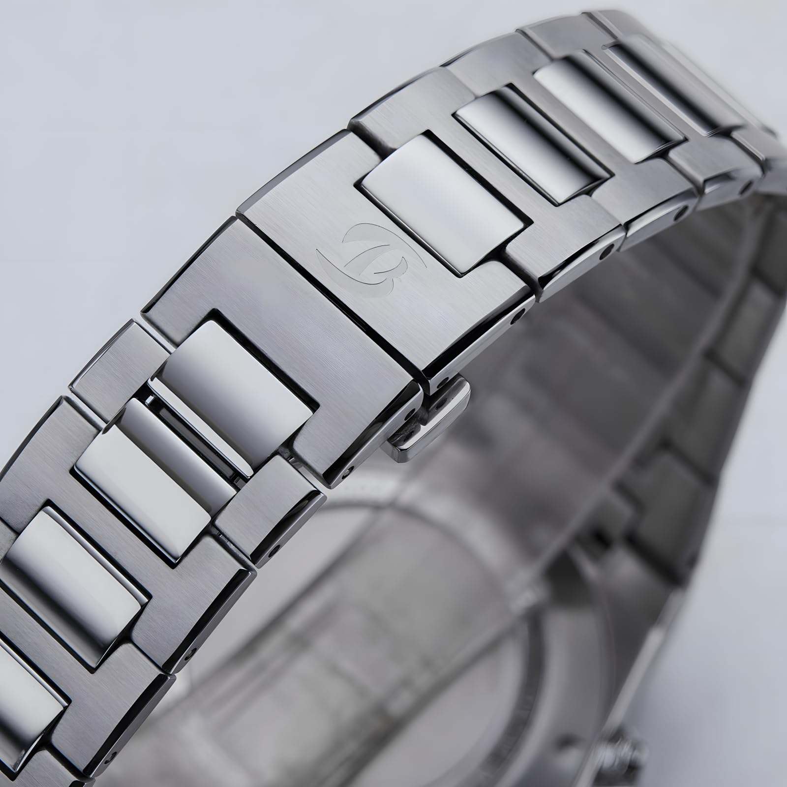 Męski mechaniczny zegarek na rękę z chronografem z mechanizmem ST1903 - 38,5 mm 316L stal nierdzewna szafirowe świecące ręcznie nakręcany chronograf zegarki dla mężczyzn