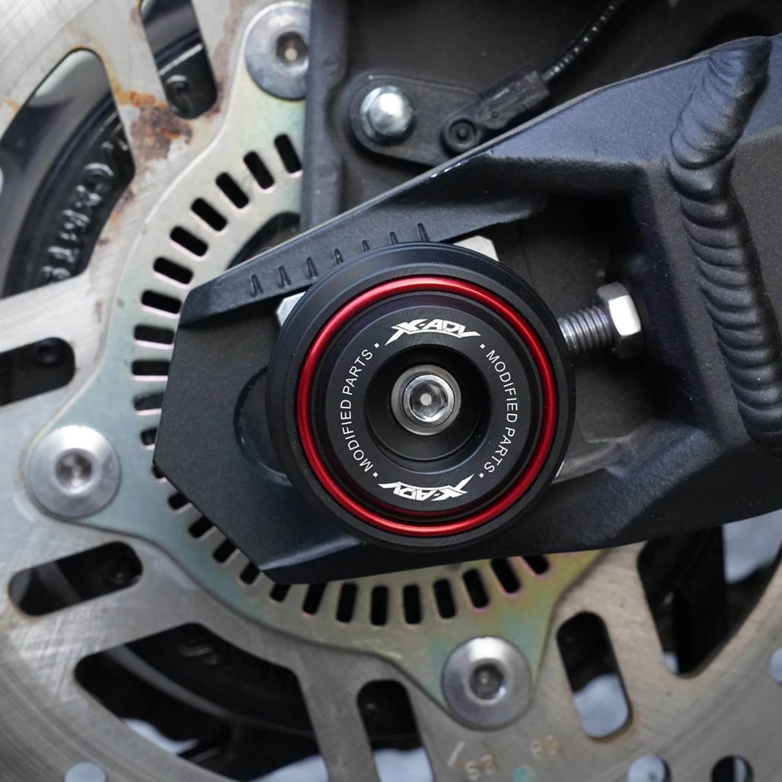 Für X ADV XADV 750 XADV750 2019-2023 2024 2025 2026 Forza750 2025 NSS750 Zubehör Motorrad Hinterrad Vorderachse Gabel Schutz Sturzpads Fallschutz Dekorative Achsabdeckungen (Rot)