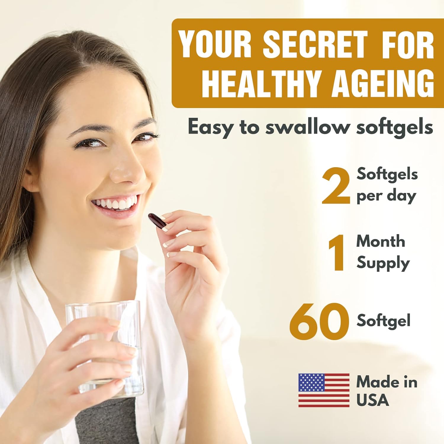 1400 mg Liposomal Glutathione, Superior Absorption Complex Reduced Glutathione Supplement with Vitamin C, Hyaluronic Acid, Master Antioxidant for Liver Detox, Brain, Skin - Image 5