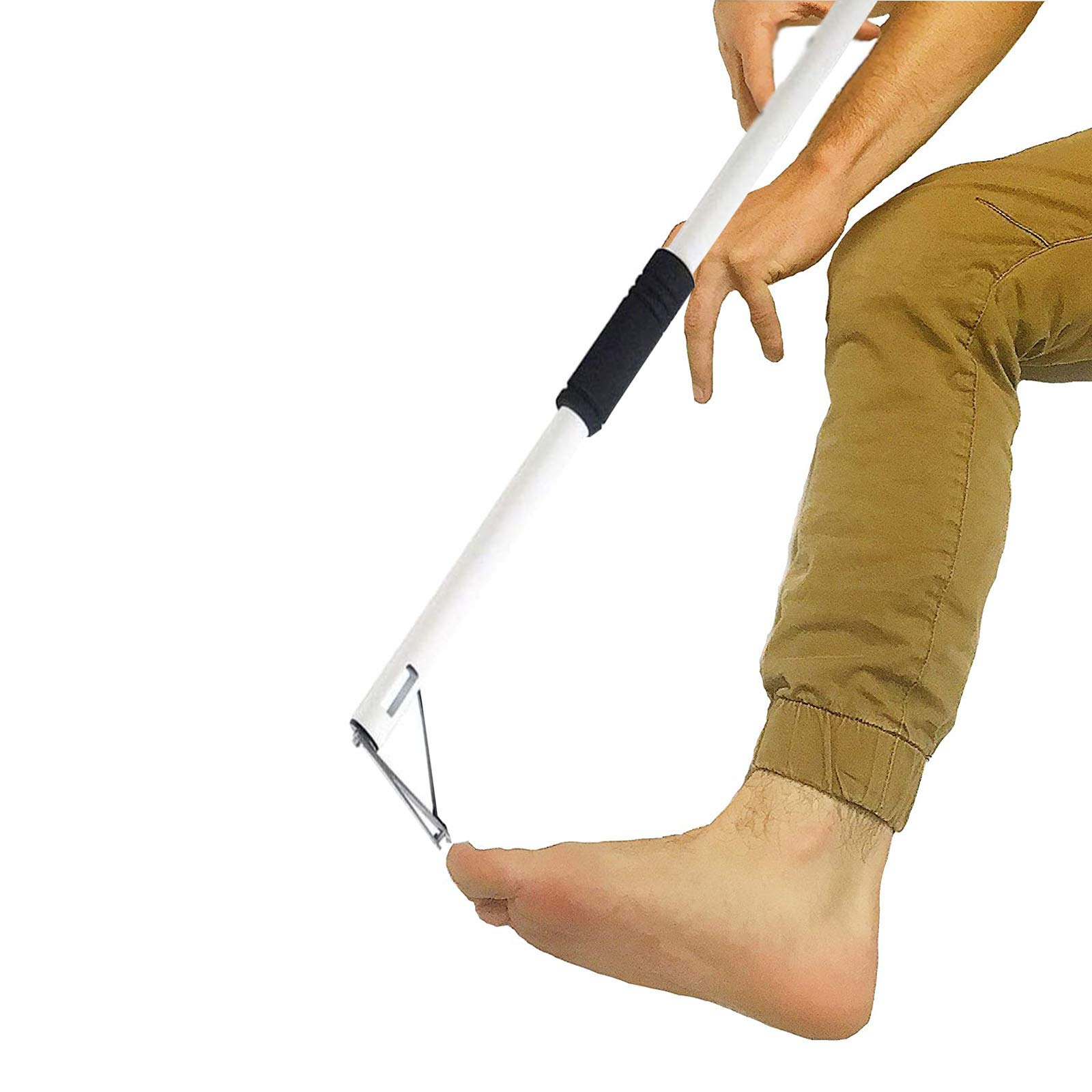 YESAN Easy Reach Toe Nail ClippersLong Handled Toenail Clippers for Unreachable Toenails, Pedicure,Free Bending Toenails Clippers for The Seniors,Fat,Disabled,M