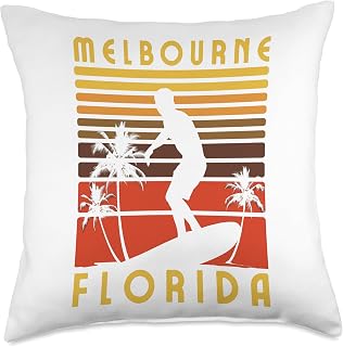 Melbourne Beach Florida Throw Pillow
