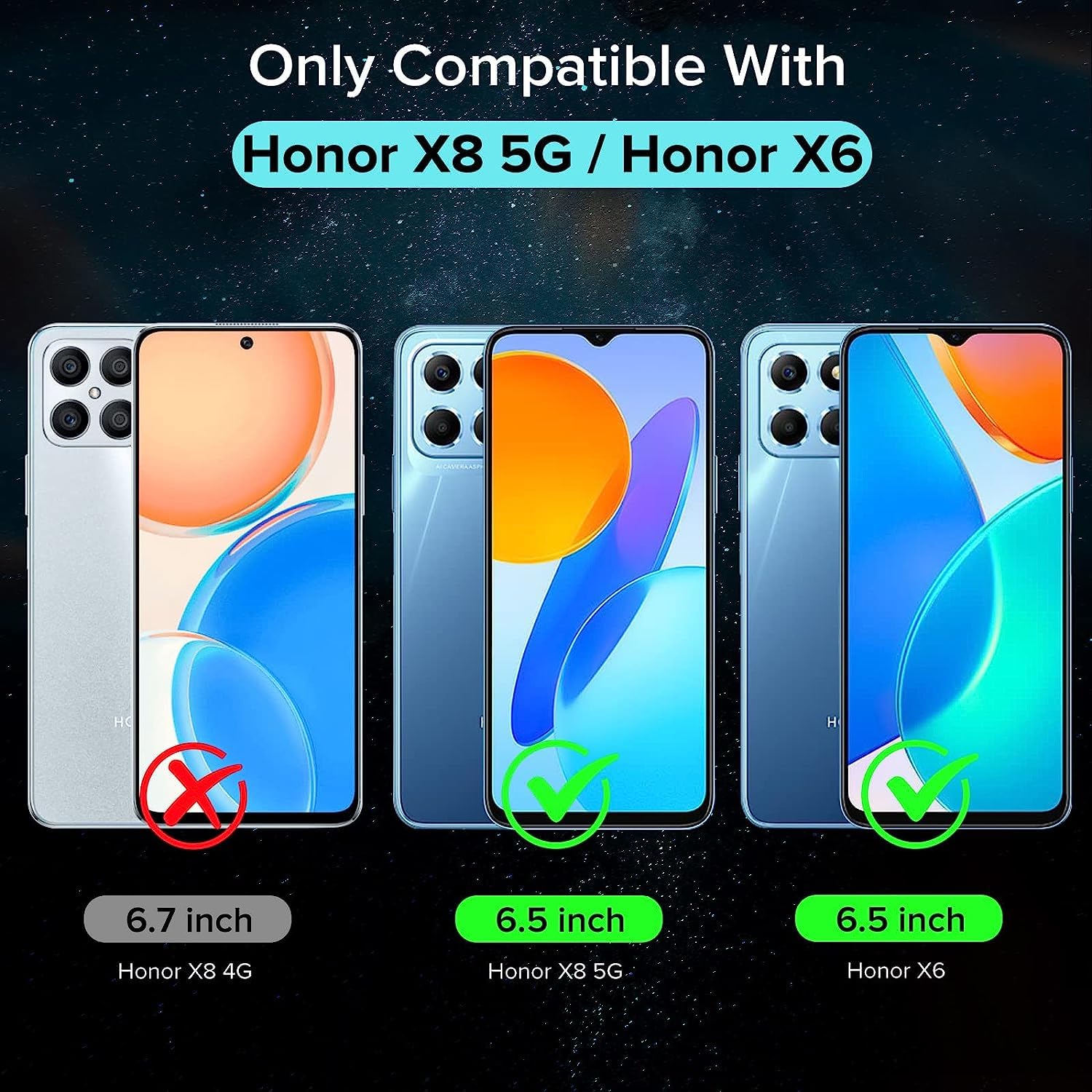 iVoler Cover per Honor X8C, Custodia Antiurto Trasparente per Assorbimento degli Urti con Paraurti in TPU Morbido, Sottile Morbida in Silicone TPU Protettiva Case