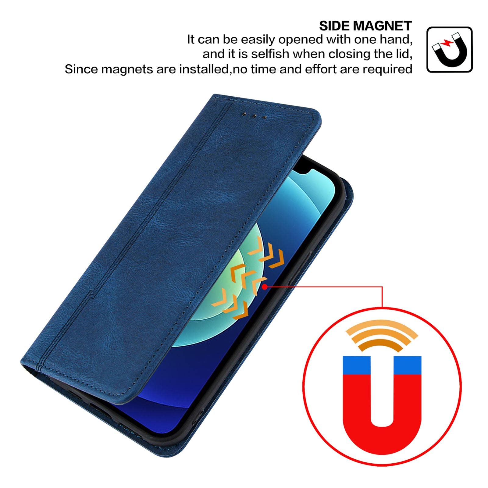 LTL Etui do iPhone 13 Mini/13/13 Pro/13 Pro Max, etui na karty, podpórka, magnetyczne zamknięcie, portfel, etui z klapką do notebooka, pełna ochrona, czarne, 13 Pro 6,1 cala