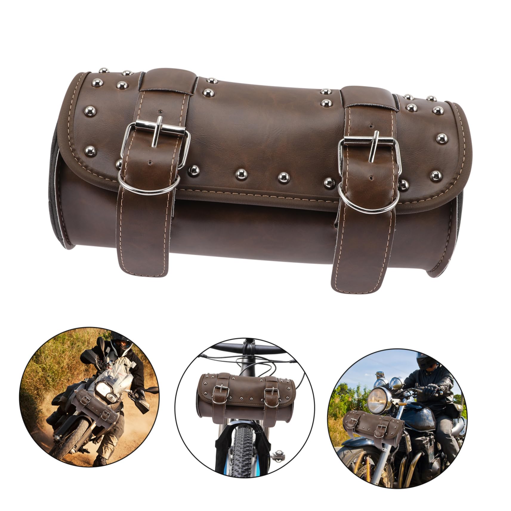 Hemobllo Borsa Manubrio PU Pelle per Organizer Utensili e Ergonomico Capacità Ampia Design Elegante per Viaggi e